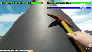 Buttered Side Down Giant Vacuum (6699) Final Battle with healthbars (3709 Subscribers Special)