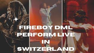 Fireboy DML Perform live in Switzerland 