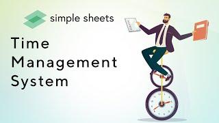 Time Management System Excel Template Step-by-Step Video Tutorial by Simple Sheets