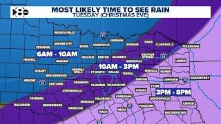 LIVE RADAR: Tracking Christmas Eve storms heading into DFW