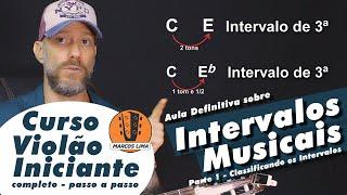 Intervalos Musicais Classificando | O que são e como dar nome a eles | Aula de Violão