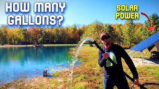 How Full Is This Pond? - The Solar Powered Well Pump Is Filling It Up! - RPS Solar Pumps