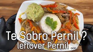Te sobro Pernil? Pernil reciclado sabroso (how to make a Delicious leftover Pernil 'Pork')