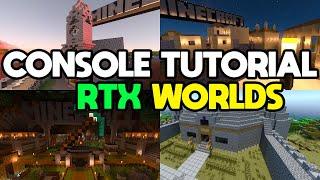 Minecraft Bedrock: ALL CONSOLE Tutorial Worlds in RTX