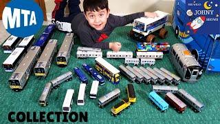 Johny's Full MTA Subway Train and MTA Bus Toy Collection