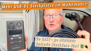 REDODO Batterie Steckdose R1 - mehr USB / DC Steckdosen im Wohnmobil - super einfach!