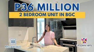 P36 Million - 2 Bedroom Condo in BGC | UptownArts Residence (Actual Unit Tour) ️