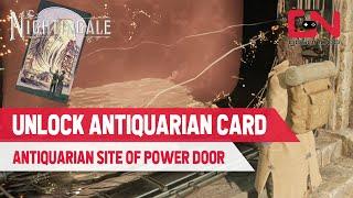 How to Unlock Antiquarian Card in Nightingale - Antiquarian Site of Power Door