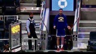 Stephen Curry’s Craziest Trick Shot From The Stands 