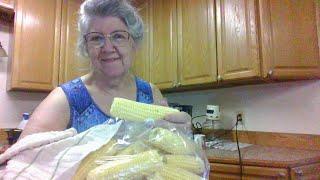 Working Up Corn from the Garden for the Freezer---Cream Corn/Fried Corn