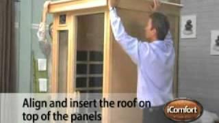 Infrared sauna installation