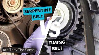 Serpentine Belt vs Timing Belt: Are They The Same?