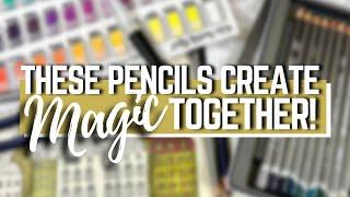 THESE PENCILS CREATE MAGIC TOGETHER! | Derwent Inktense & Derwent Graphitint | Adult Coloring