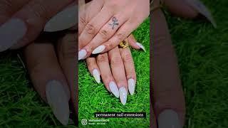 permanent nail extensions at Alisha’s Empire salon️9899130018,7838480808