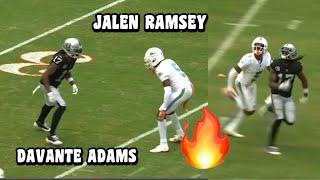 Davante Adams Vs Jalen Ramsey & Xavien Howard  Raiders vs Dolphins 2023 highlights (WR Vs CB)