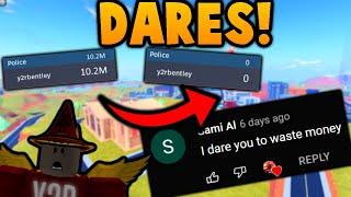 Funny DARES Roblox Jailbreak!!!