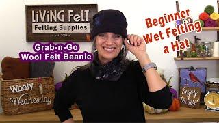 Wet Felting Hat Tutorial Beanie Beginner - Fast Version