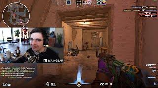 Shroud Play Against *ACTUAL* BOTS in competitive mode in cs2 - 15000~ rating