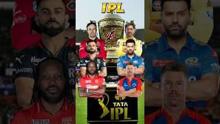 Ab De Villiers, Virat Kohli,Chris Gayle Vs Ms Dhoni,Rohit Sharma, David Warner in IPL  #shorts