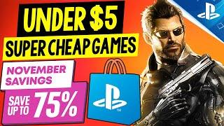 Tons of AWESOME PSN Game Deals UNDER $5! PSN November Savings Sale SUPER CHEAP PS4/PS5 Games to Buy!