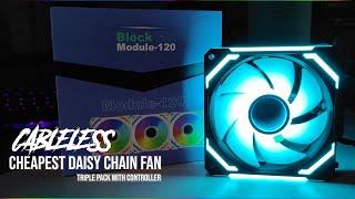 Quick unbox - Jungle Leopard / Galax ARGB 5v3pin FAN - Cheapest Daisy Chain FAN - Triple Pack FAN