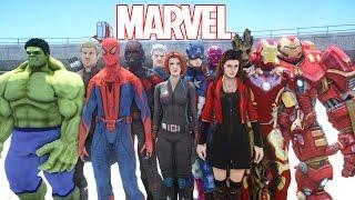 ALL MARVEL SUPERHEROES IN GRAND THEFT AUTO