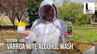 How to Alcohol Wash to Detect Varroa Mites - Alcohol Mite Wash  | The Bush Bee Man