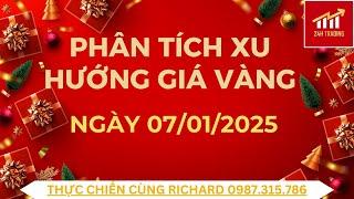 Phân tích xu hướng giá vàng ngày 7/1/2025. Vàng vẫn còn đà giảm .