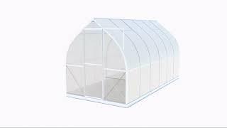 ClimaPod Spirit 7x14 Greenhouse Kit with 2-Tier Shelvings Presentation