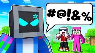 TeeVee said a BAD WORD in Minecraft!