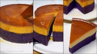 UBE CUSTARD FLAN CAKE (Steamed / No Bake, No Oven) Recipe