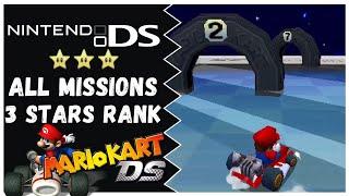 Mario Kart DS - All Missions (3 Stars Rank) // Nintendo DS