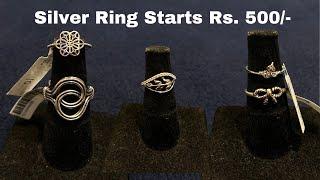 Starting Rs. 500/- Silver Ring Varieties Designs For Women