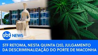 AO VIVO: STF retoma, nesta quinta (20), julgamento da descriminalização do porte de maconha