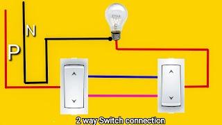 two way switch connection ||bord wiring | 2 way switch connection ||house wiring  wiring videos