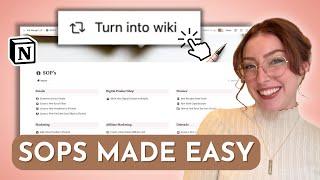 How I Manage SOPs in Notion - And Why You Should Too!