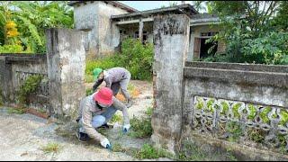 Cleaning up an abandoned house, a Christmas gift for the homeless