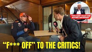 When Max Verstappen DEFENDED Sim-Racing with his life from critics during Belgium GP