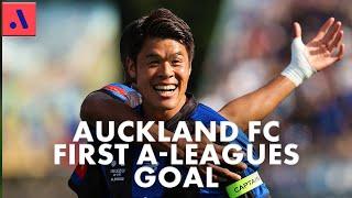 Auckland FC score their FIRST EVER A-Leagues goal after just 8 minutes