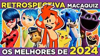  RETROSPECTIVA MACAQUIZ |  MARATONA COM O MELHOR DE 2024! O último vídeo do ano! ⬅️ #macaquiz