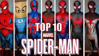 My Top 10 FAVORITE Spider-Man Suits In Real Life