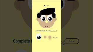 Complete the Face Puzzle CAPTCHA CSS Animation