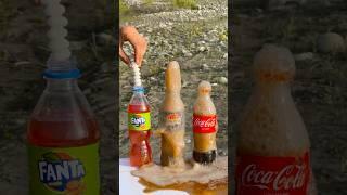 "Coke vs. Pepsi vs. Fanta: Who Will Explode More Powerfully with Mentos?"  #experiment