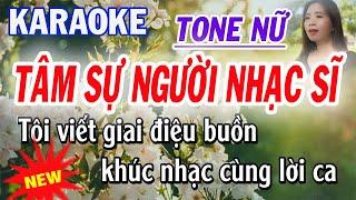 Tâm Sự Người Nhạc Sĩ Karaoke - Tone Nữ - ST Diễm Trang