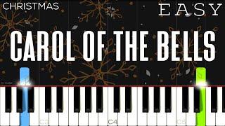 Christmas - Carol Of The Bells | EASY Piano Tutorial