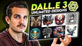 How To Make UNLIMITED T-Shirt Designs Using Dall-E 3