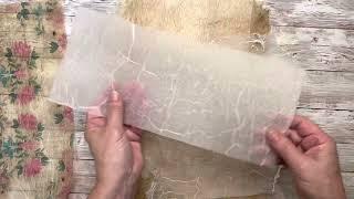 Easy Faux Rice Paper Using Paper Napkins Tutorial