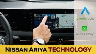 Media Screen in the 2023-2024 Nissan Ariya | Apple CarPlay, Android Auto, Charging and more!