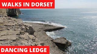 WALKS IN DORSET at DANCING LEDGE & LANGTON MATRAVERS (INCLUDING EXPLORING DINOSAUR FOOTPRINTS!)