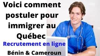 comment postuler au programme d'immigration journée Québec Bénin & Cameroun #adossdigital